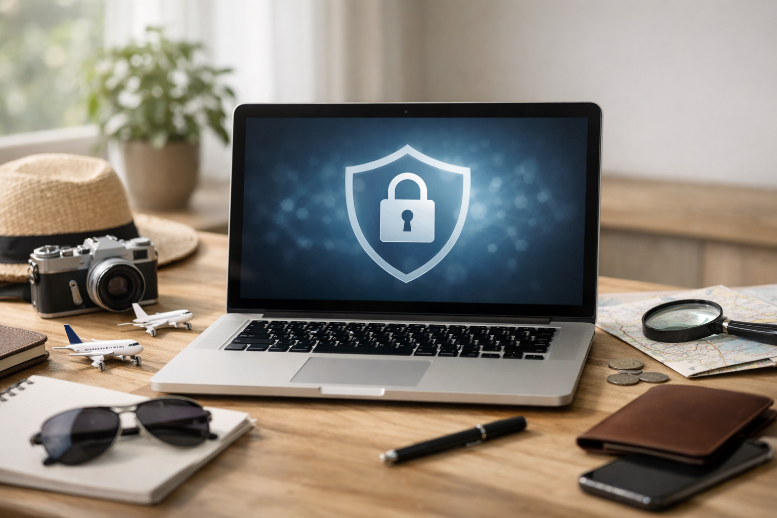 Laptop with a digital privacy shield