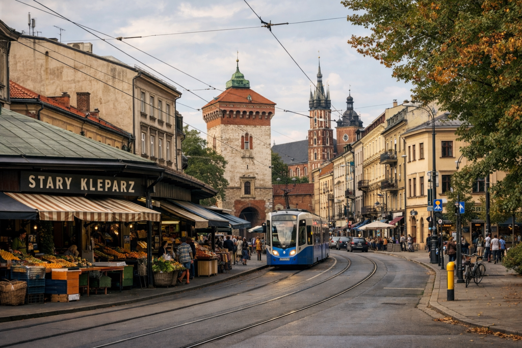 Kleparz vs Krakow Old Town: Location, Markets and Getting Around